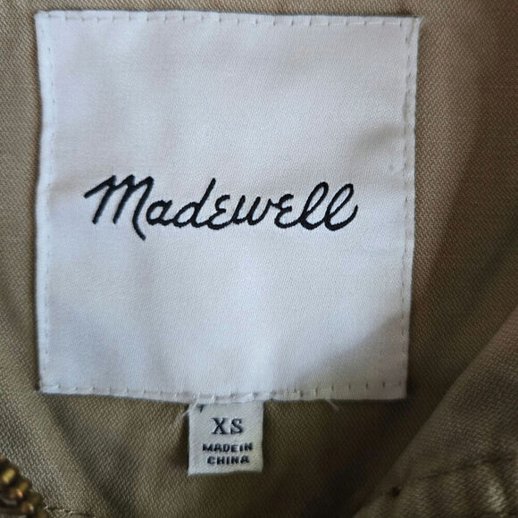 Madewell Womens Fleet Passage Utility Cargo Jacket XS Khaki Military Gorpcore - Picture 7 of 11